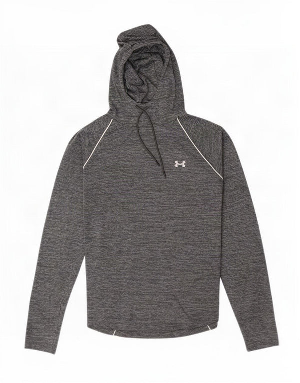 Женский топ свободного кроя с рисунком Under Armour с длинными рукавами, Великобритания, 18 XL, серый в крапинку