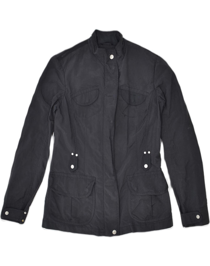 GEOX Womens Respira Utility Jacket UK 8 Small Black Polyester | Vintage Geox | Thrift | Second-Hand Geox | Used Clothing | Messina Hembry 