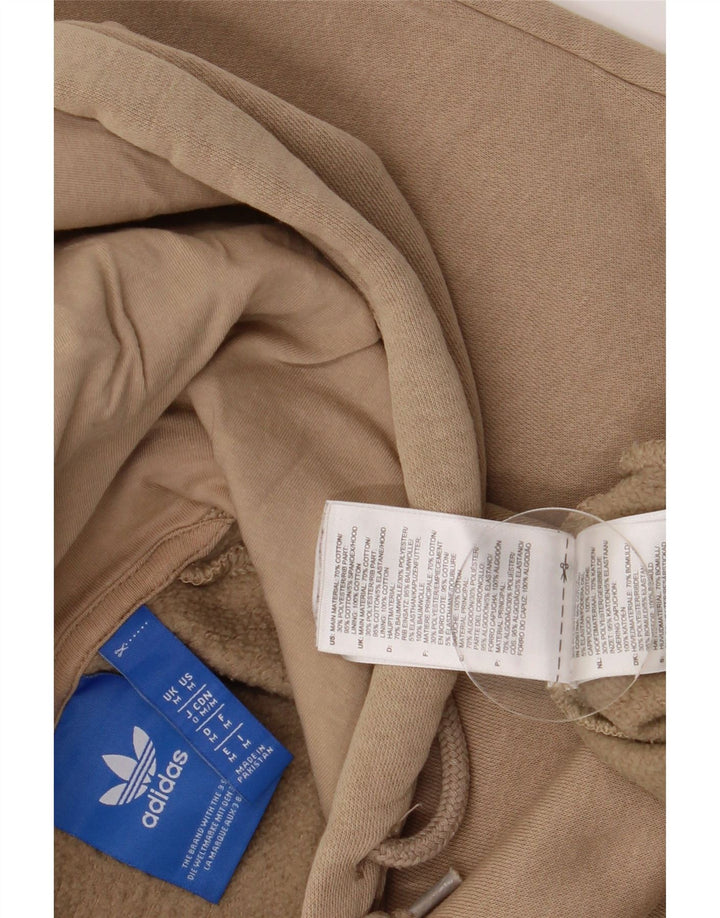 Мужской джемпер с капюшоном Adidas с рисунком, средний, бежевый, хлопок