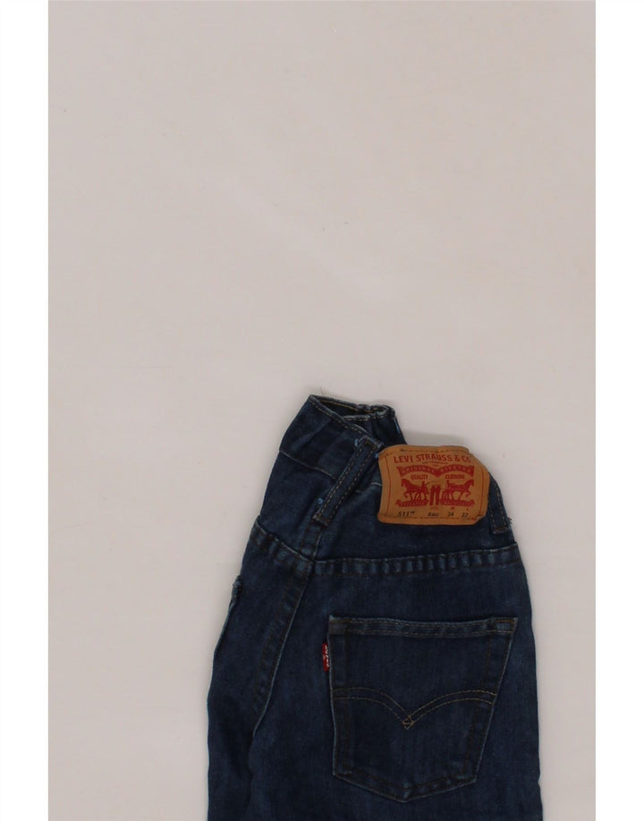 LEVI'S Boys 511 Slim Jeans 7-8 Years W24 L22 Blue Cotton Vintage Levi's and Second-Hand Levi's from Messina Hembry 