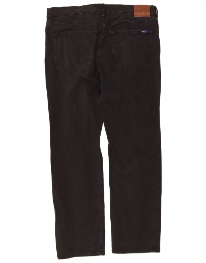 Мужские прямые джинсы Gant W38 L30, черный хлопок
