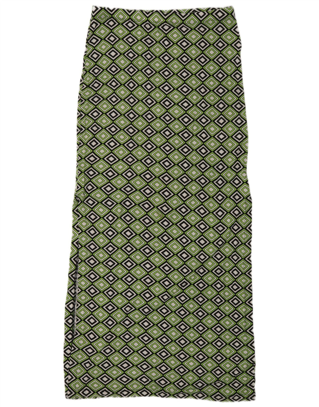 MICHAEL KORS Женская макси-юбка Medium W30 Зеленая с геометрическим рисунком