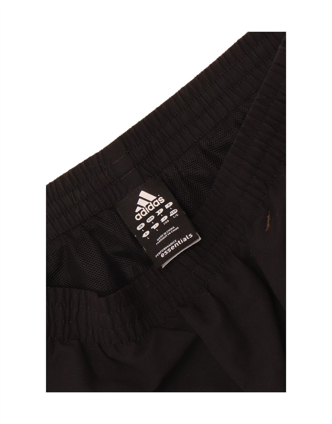 Мужские спортивные шорты Adidas Climalite, большие черные из полиэстера