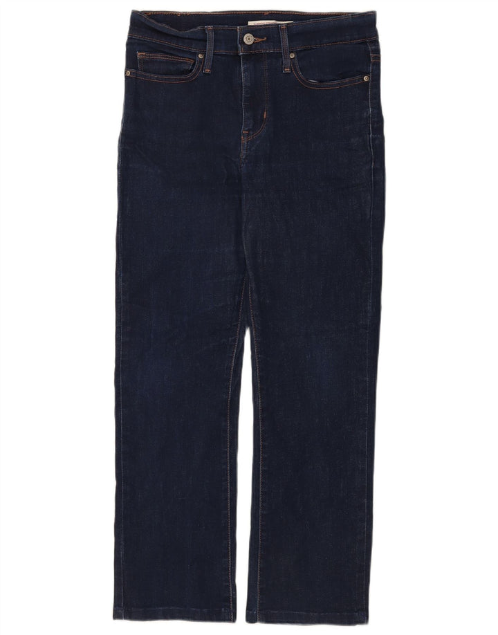 Женские прямые джинсы Levi's для похудения W28 L26, темно-синие, хлопок