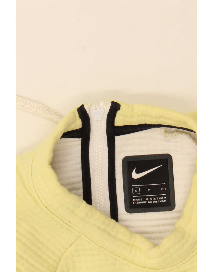 Женский укороченный свитер Nike UK 10, маленький желтый
