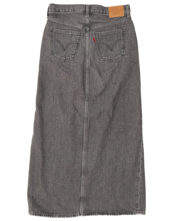 Женская джинсовая юбка LEVI'S W25 XS Серая, хлопок