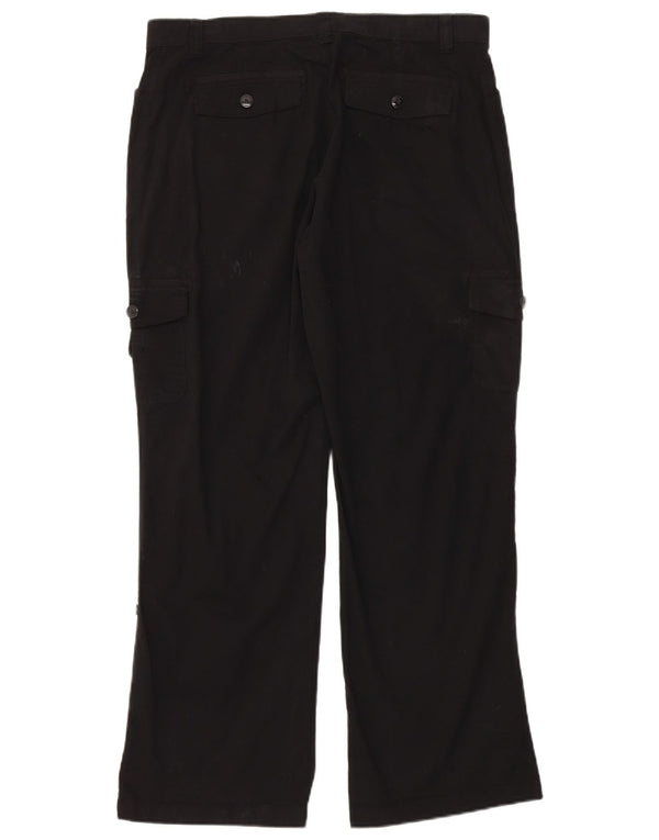 Lee женские эластичные брюки карго с высокой талией США 16 XL W36 L32 черные