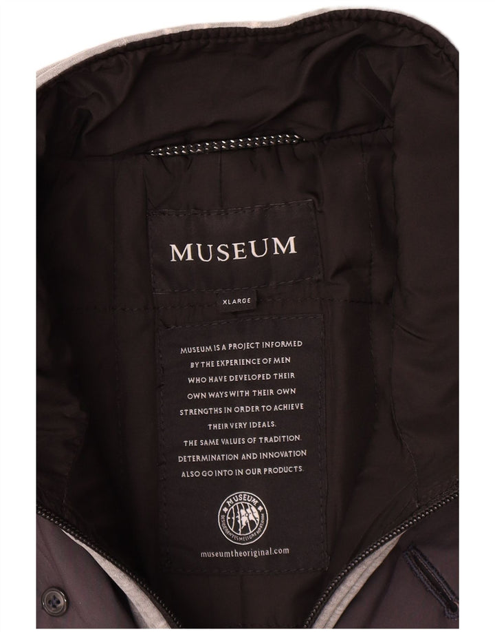 Мужской тренч Museum UK 42 XL Серый полиэстер