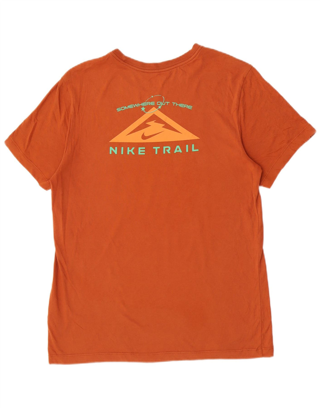 Мужская футболка Nike Dri Fit с рисунком, хлопковый топ среднего коричневого цвета