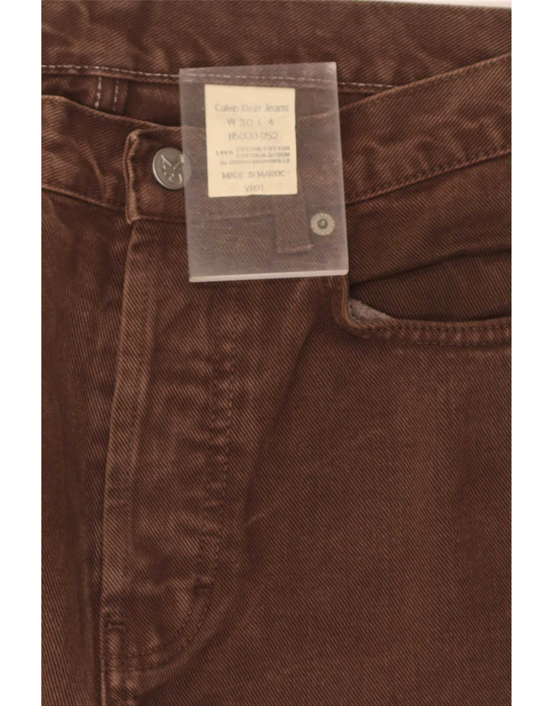 Мужские прямые джинсы Calvin Klein W30 L31, коричневые, хлопок