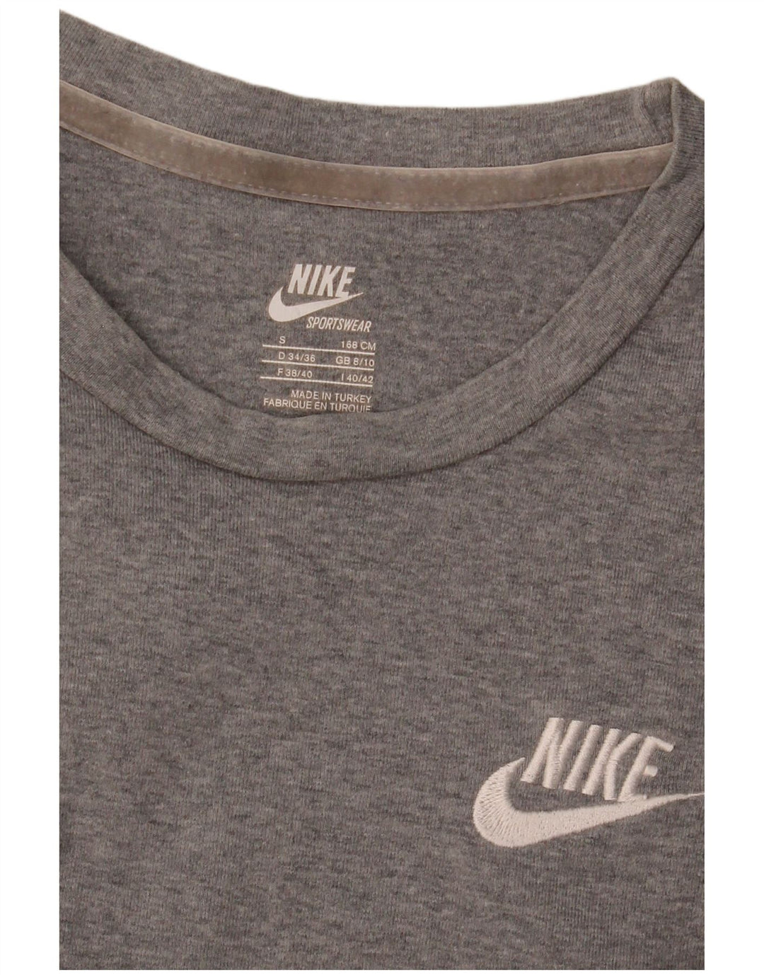 Женская футболка Nike Top UK 8/10, маленькая серая