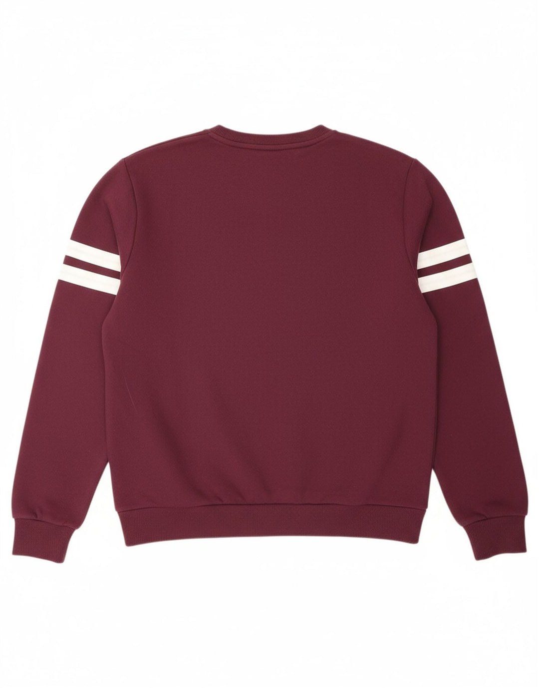 FILA Womens Oversized Graphic Sweatshirt Jumper UK 10 Small Burgundy