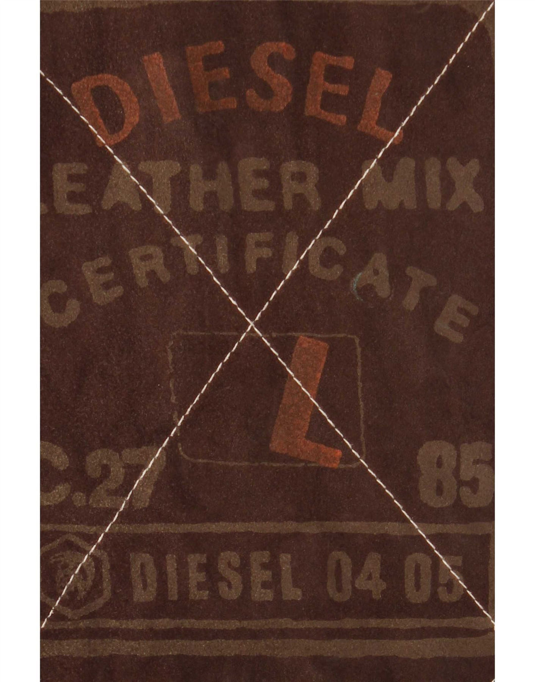 Мужская двусторонняя куртка Diesel UK 40, большая коричневая кожаная клетка в клетку
