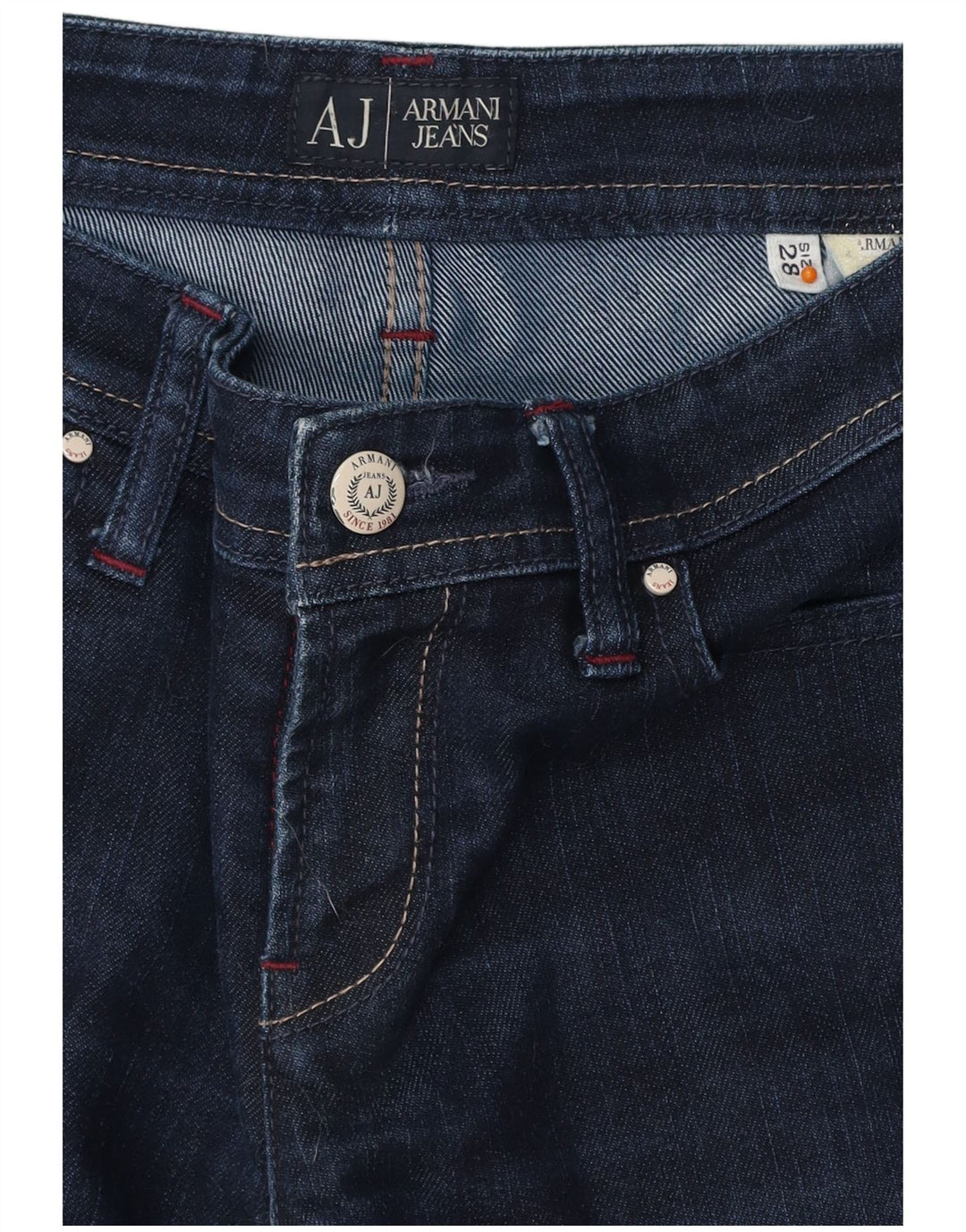 Женские прямые джинсы ARMANI W28 L32 Темно-синие