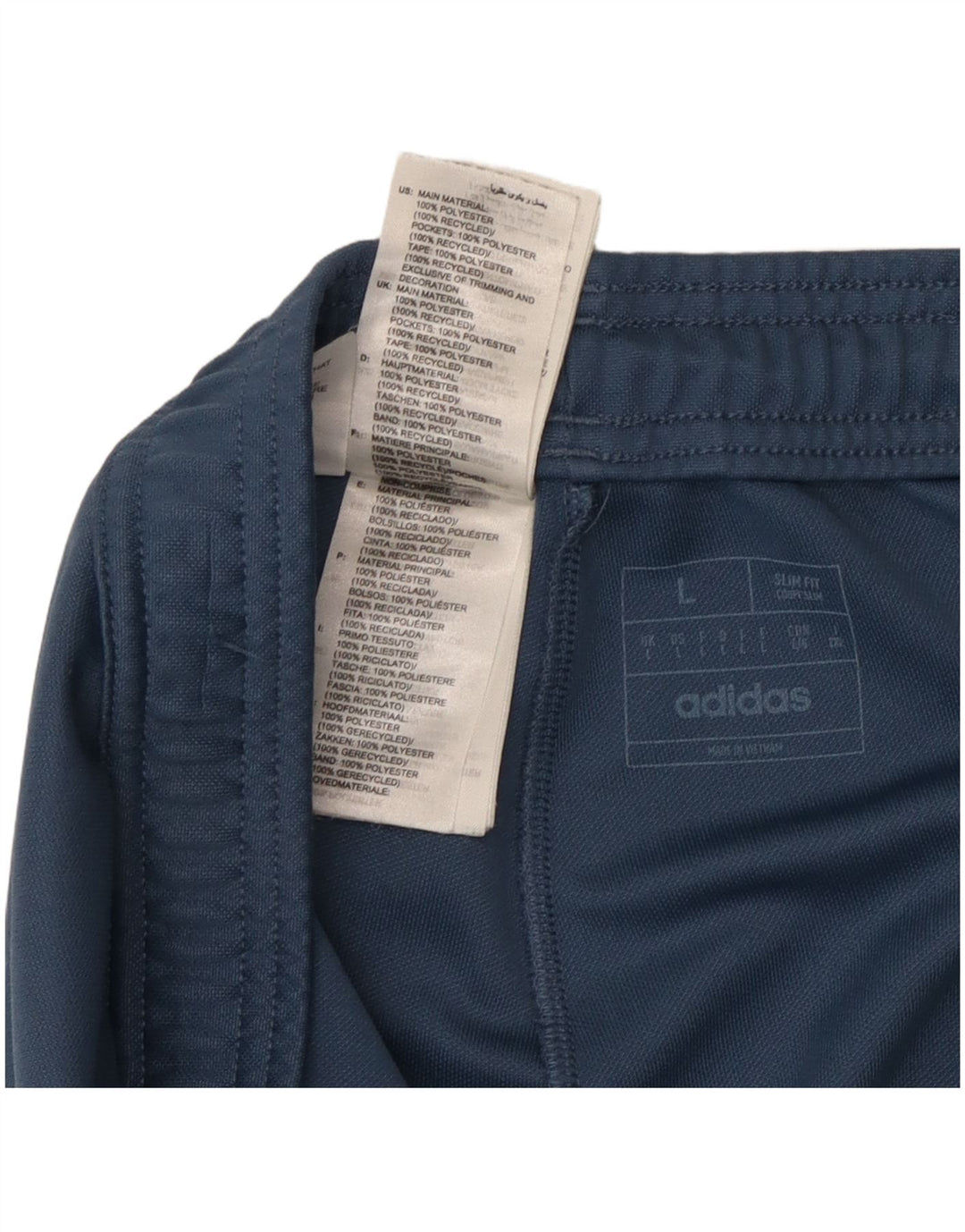 Мужские спортивные брюки Adidas Slim Fit, большой синий полиэстер