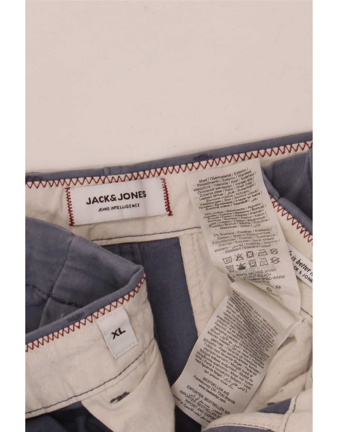 Мужские шорты чинос Jack & Jones Regular XL W38, синие, хлопок
