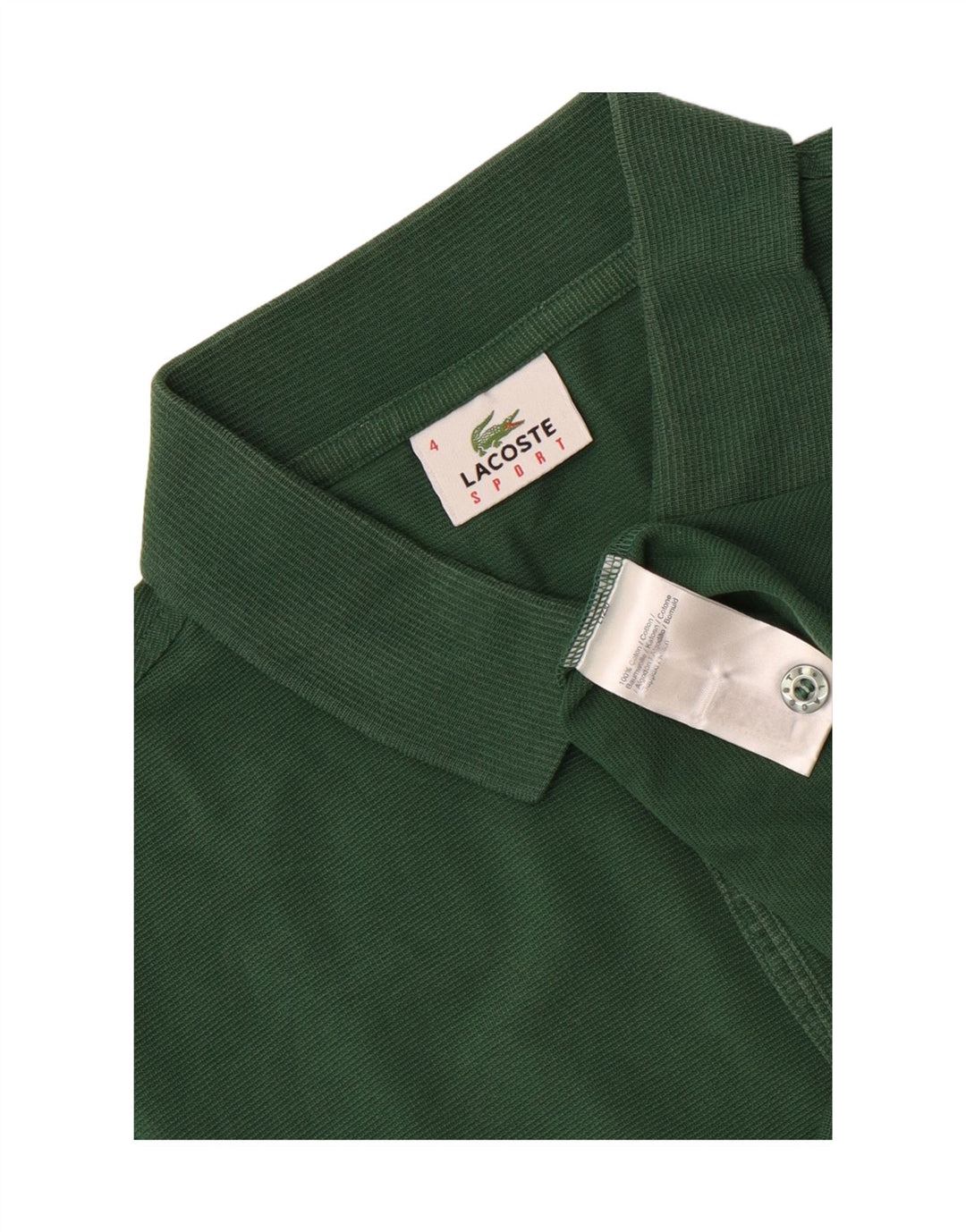 Мужская рубашка-поло Lacoste, размер 4, средний зеленый хлопок, хлопок
