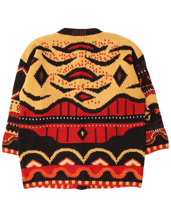 Женский кардиган S.MORITZ UK 16, большой разноцветный геометрический узор