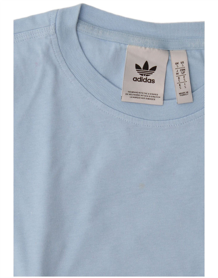 Мужская футболка с рисунком Adidas, маленькая синяя