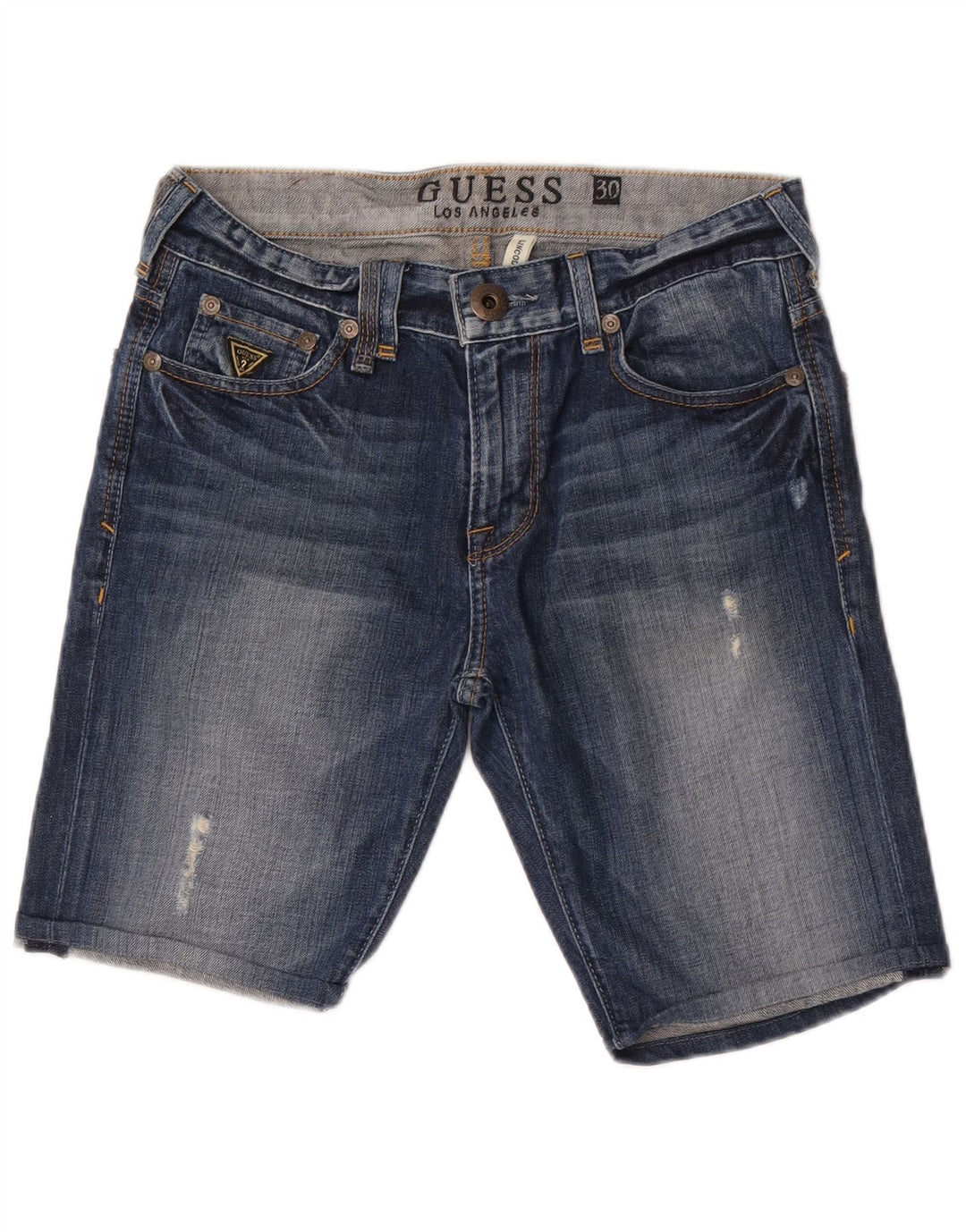 Женские джинсовые шорты Guess Lincoln W30, средний синий, хлопок