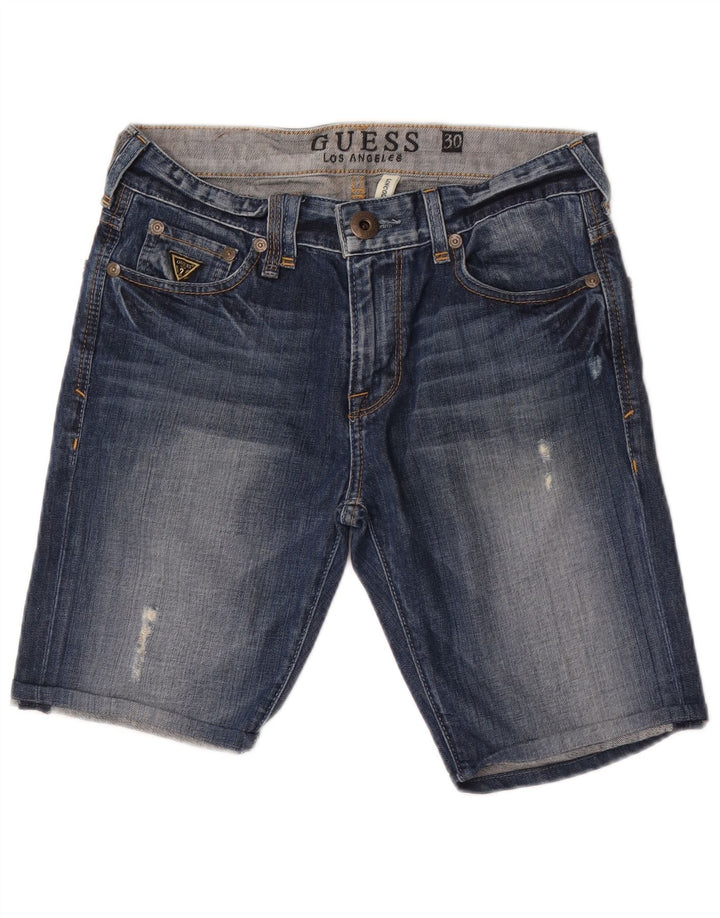 Женские джинсовые шорты Guess Lincoln W30, средний синий, хлопок