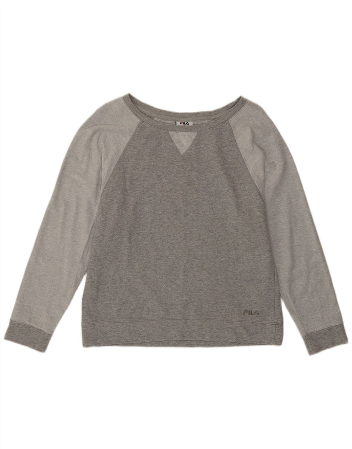 Женский свитер Fila UK 12 Medium Grey Colourblock