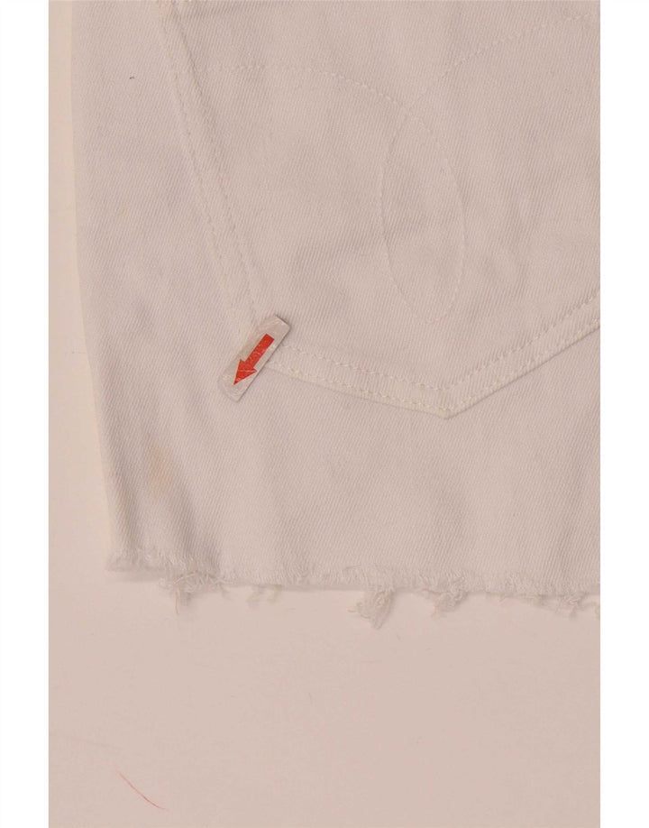 Женские джинсовые шорты Calvin Klein W28, средний белый хлопок, хлопок