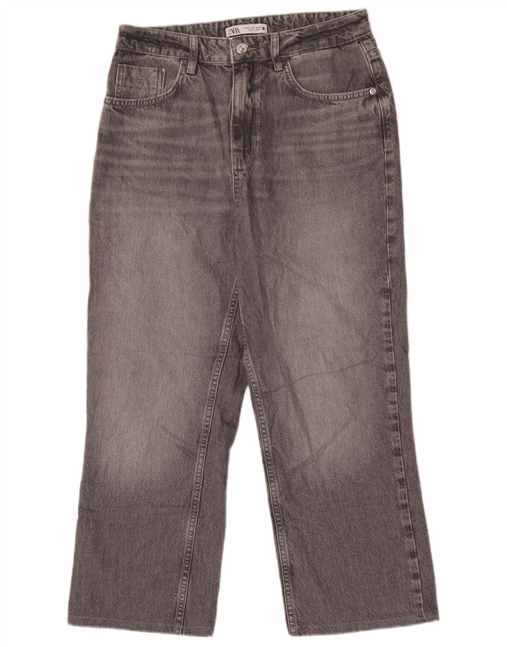 Женские укороченные джинсы Zara EU 40 Medium W30 L25 Серый хлопок
