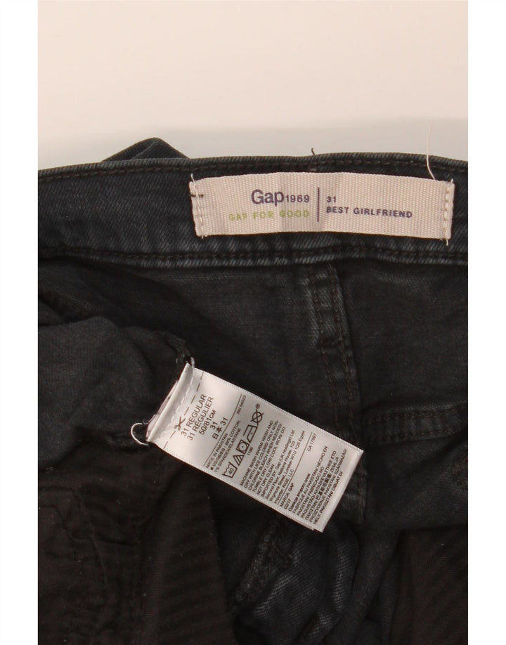 Женские узкие джинсы GAP Girlfriend W31 L27, черный хлопок