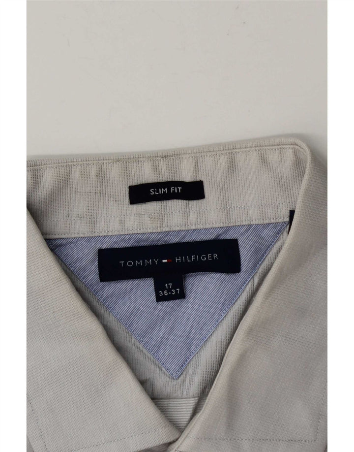 Мужская рубашка приталенного кроя Tommy Hilfiger, размер 17 XL, серая