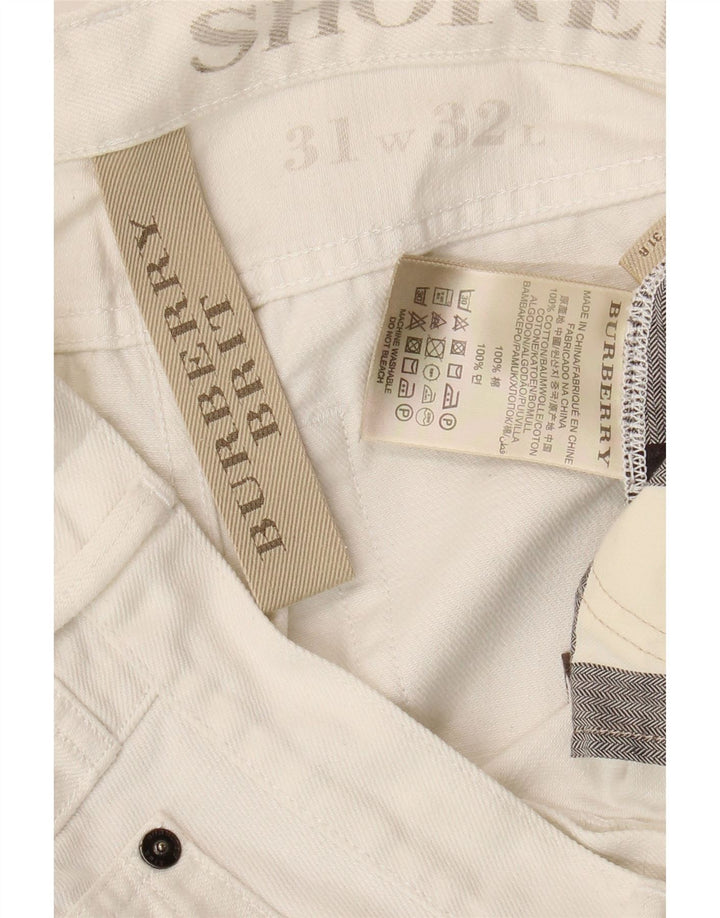 Мужские узкие джинсы Burberry W31 L28, белый хлопок