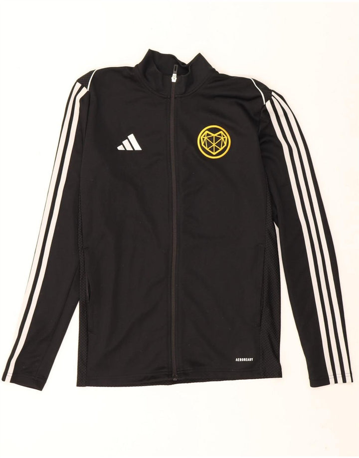 Мужской спортивный костюм Adidas Aeroready Slim Fit, верхняя куртка, маленький черный полиэстер