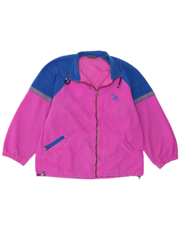 SALEWA Женский спортивный костюм, верхняя куртка UK 16, большой розовый цветной блок