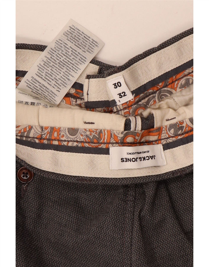 Брюки-чиносы Jack & Jones мужские узкие W30 L32 серые