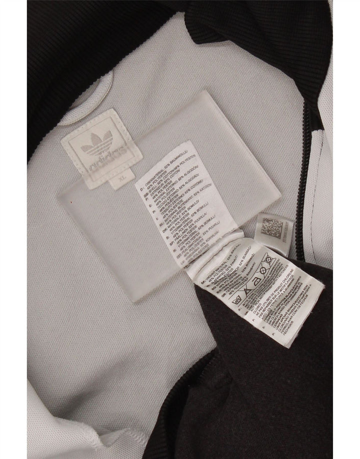 Мужской спортивный костюм Adidas с графическим рисунком, верхняя куртка XL, черный хлопок с цветными блоками