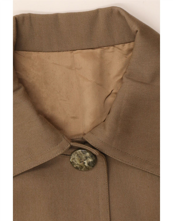 Винтажное женское пальто оверсайз UK 18 XL Коричневое