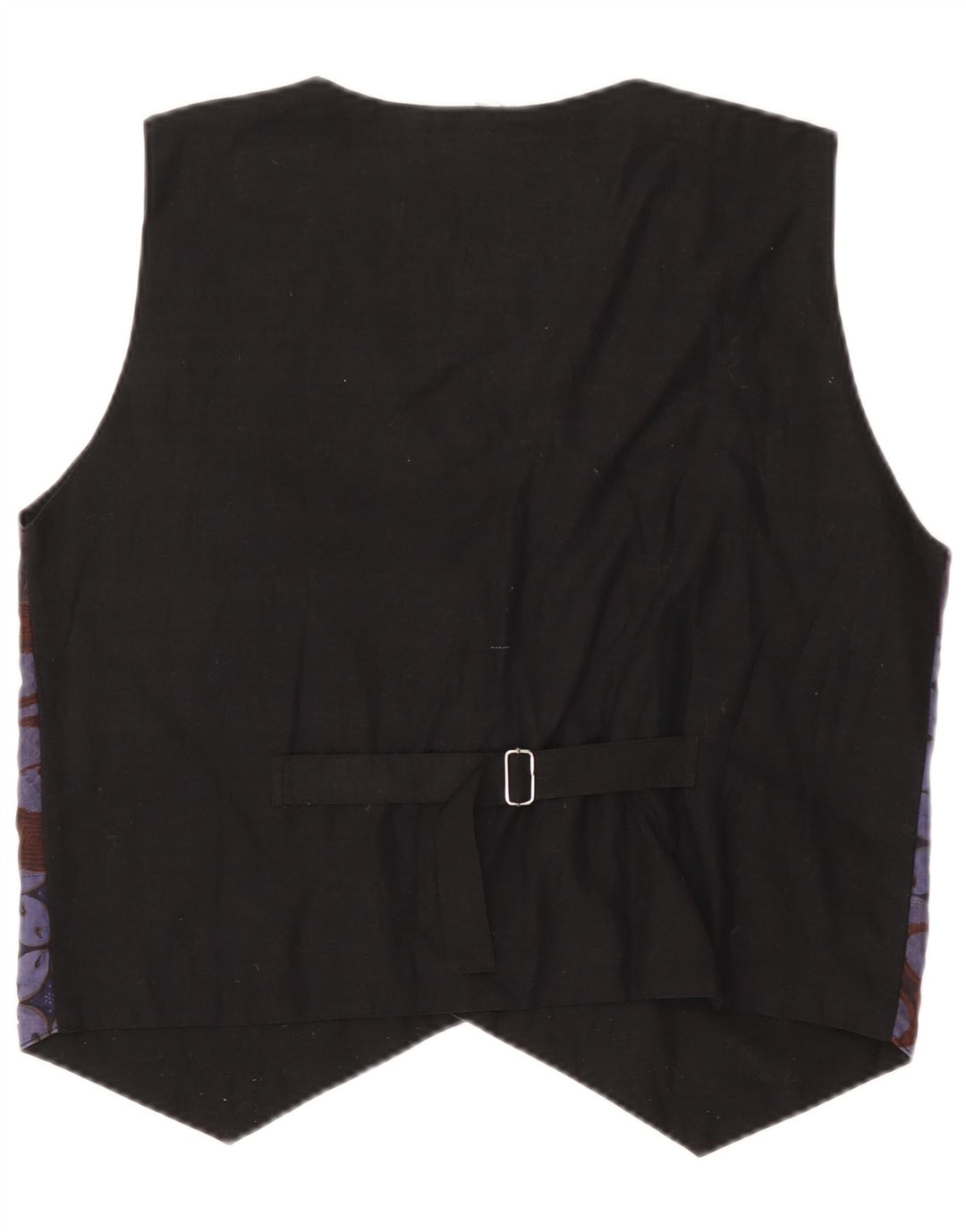 Винтажный мужской жилет среднего размера из лоскутного хлопка фиолетового цвета