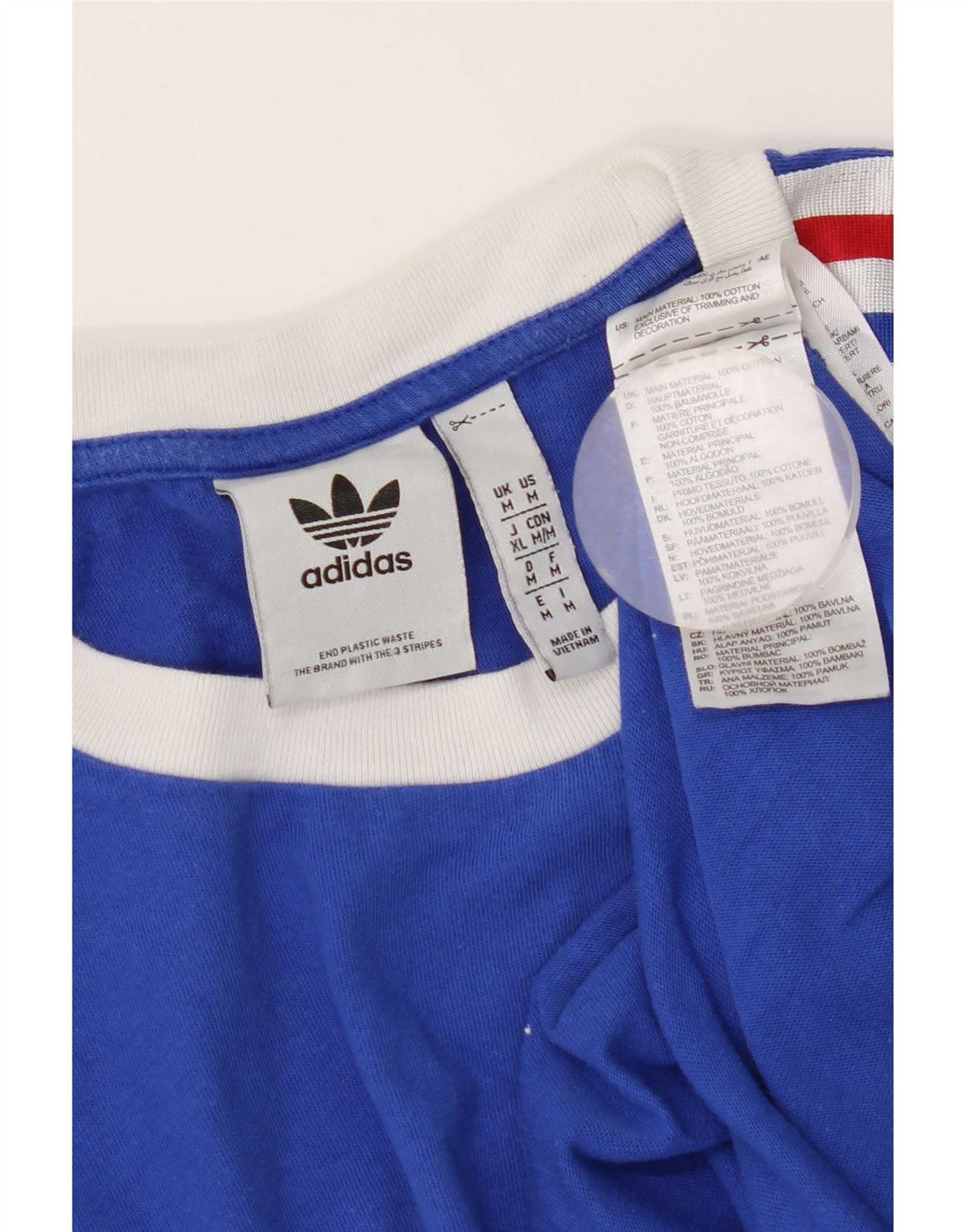 Мужская футболка Adidas Top Medium Blue Cotton