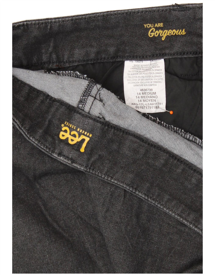 Женские прямые повседневные брюки LEE Modern Series, США 14 XL W36 L31, черные