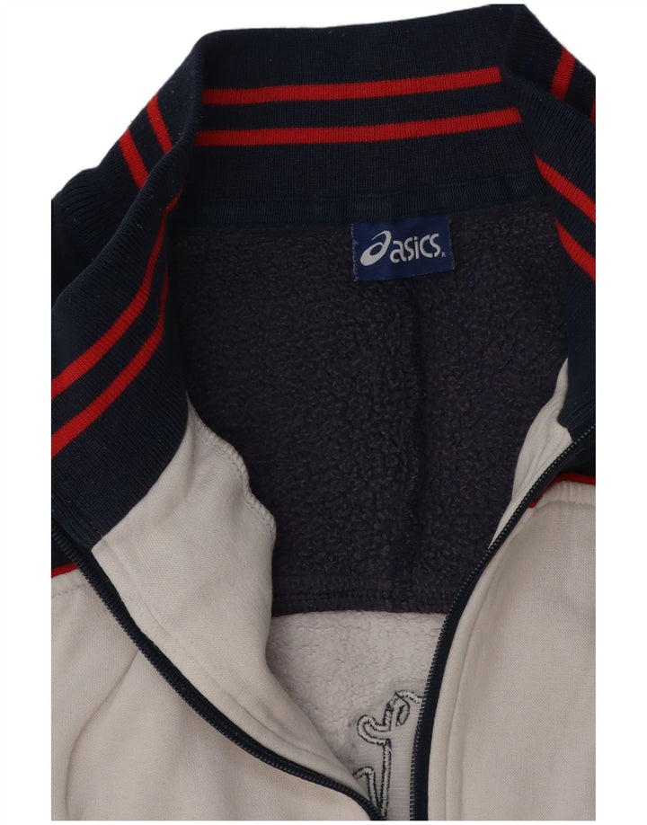 Мужской спортивный костюм ASICS с графическим рисунком, большая белая куртка с цветными блоками