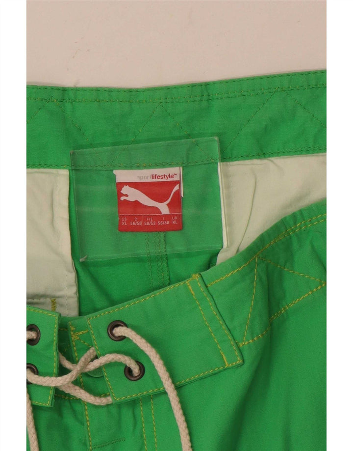 Мужские шорты для плавания Puma с рисунком XL, зеленые