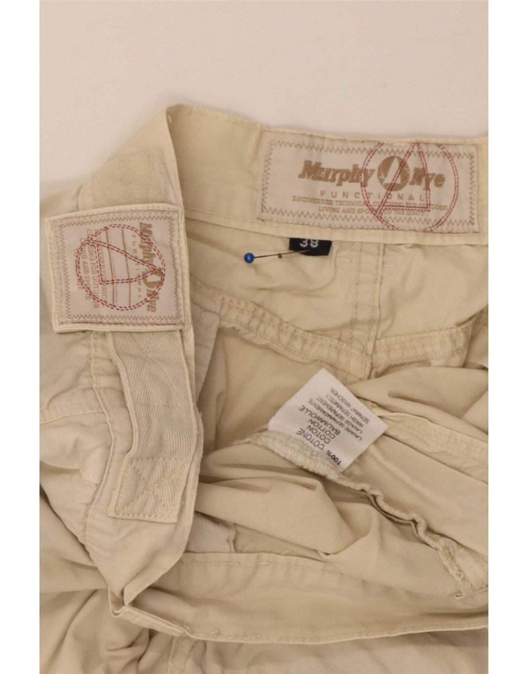 Мужские шорты карго Murphy & Nye W38 XL, бежевый хлопок