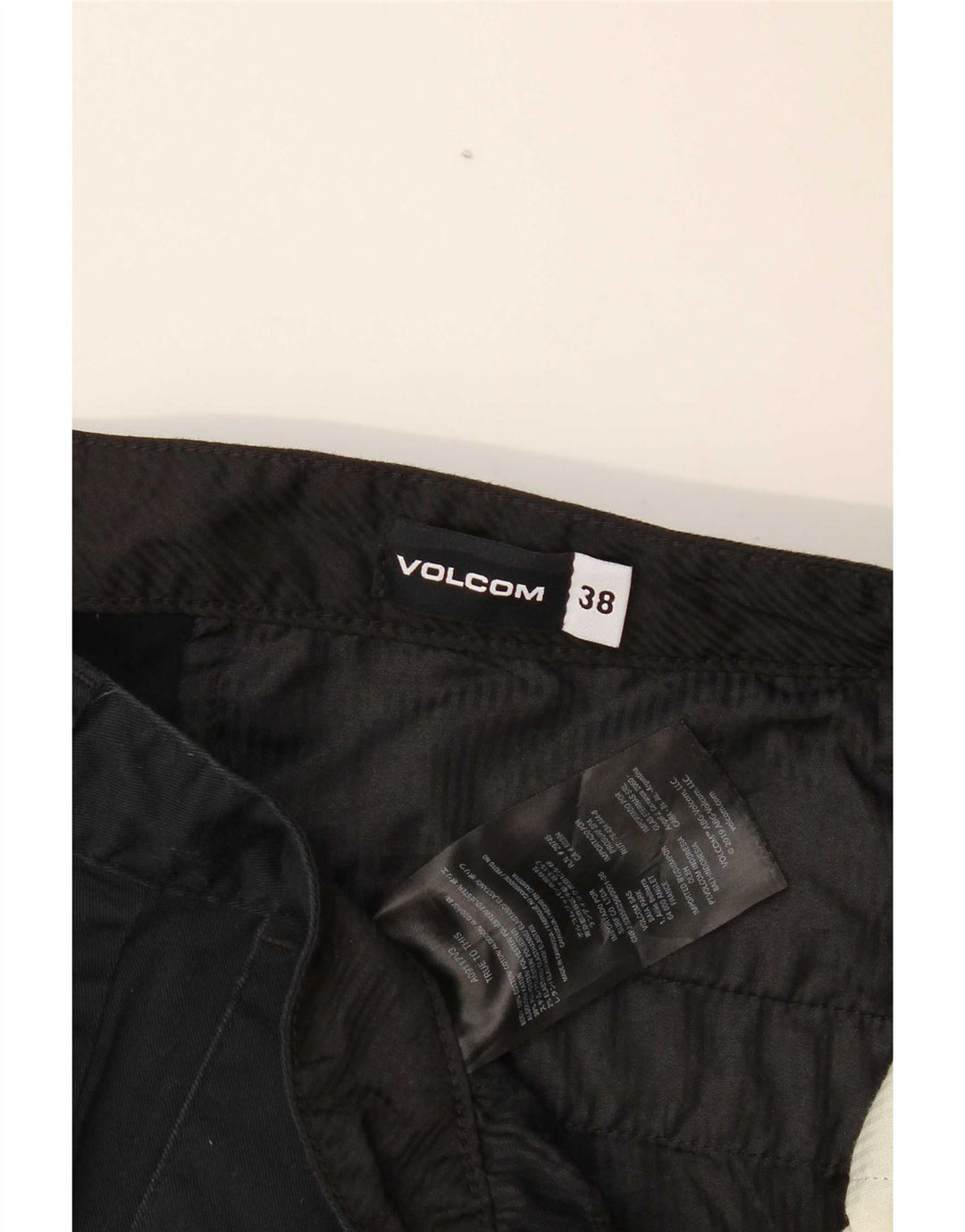 Мужские шорты чинос Volcom W38 XL, черный хлопок
