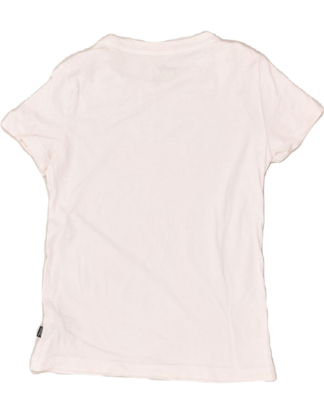 PUMA Girls Graphic T-Shirt Top 9-10 Years White Cotton | Vintage Puma | Thrift | Second-Hand Puma | Used Clothing | Messina Hembry 