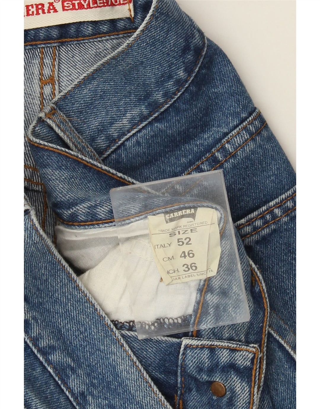 Мужские прямые джинсы Carrera IT 52 XL W36 L31 синие, хлопок