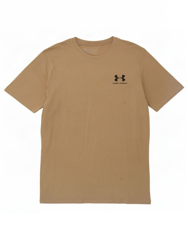 Мужская футболка Under Armour Heat Gear, топ среднего цвета, хаки