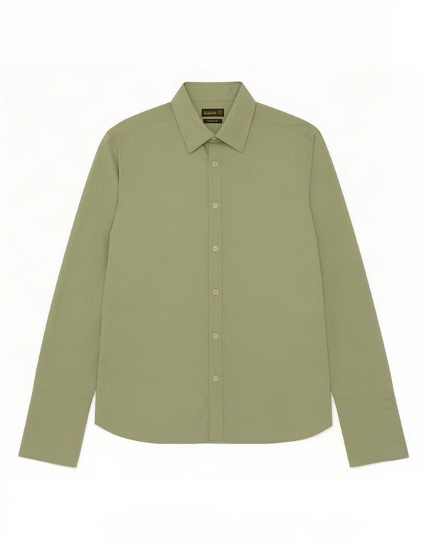 Ted Baker Mens Formal Shirt Size 15 1/2 39 Medium Green Cotton