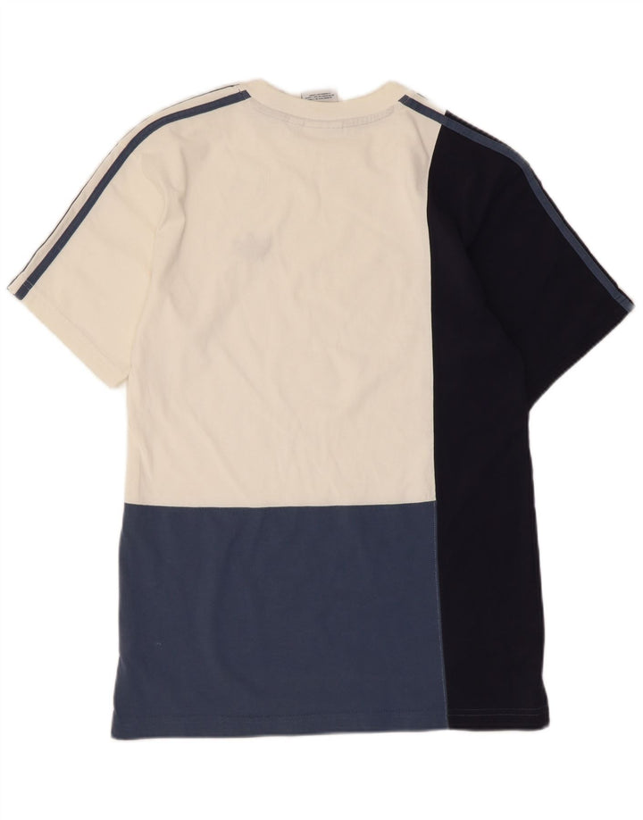 Мужская футболка Adidas Top Small разноцветная, хлопок с цветными блоками