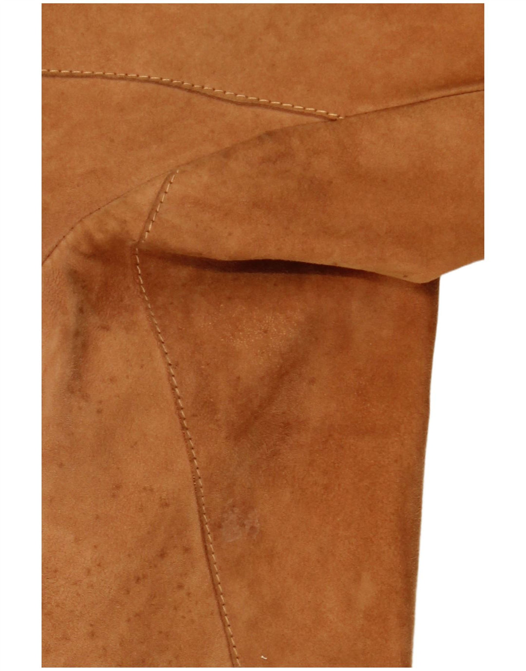 ВИНТАЖНЫЙ женский замшевый пиджак на 3 пуговицах IT 42, средний коричневый цвет