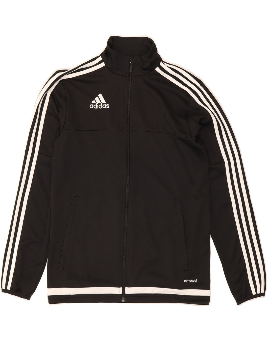 ADIDAS Mens Climacool Tracksuit Top Jacket XS Black Colourblock Polyester Vintage Adidas and Second-Hand Adidas from Messina Hembry 